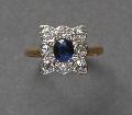 Edwardian Sapphire And Diamond Engagement Ring